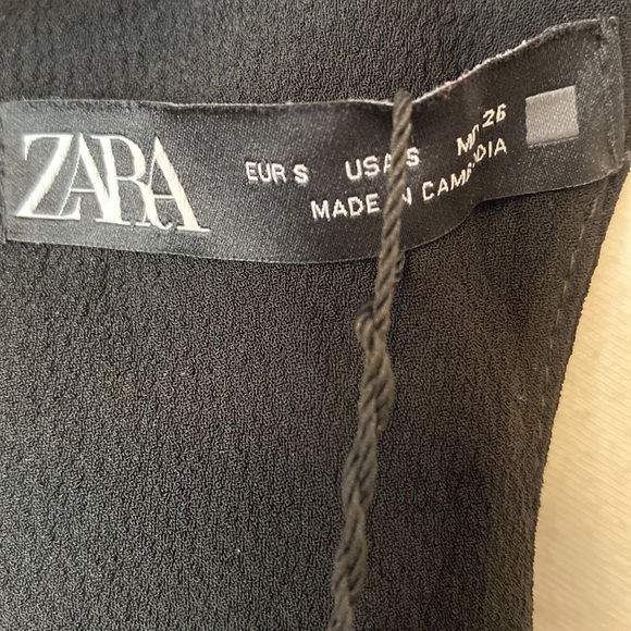 Zara black dress with chain size S NWT! 4387/268/800 - Picture 6 of 15